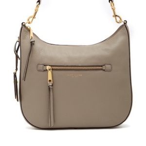 SOLD! Marc Jacobs Leather Recruit Shoulder Bag Taupe